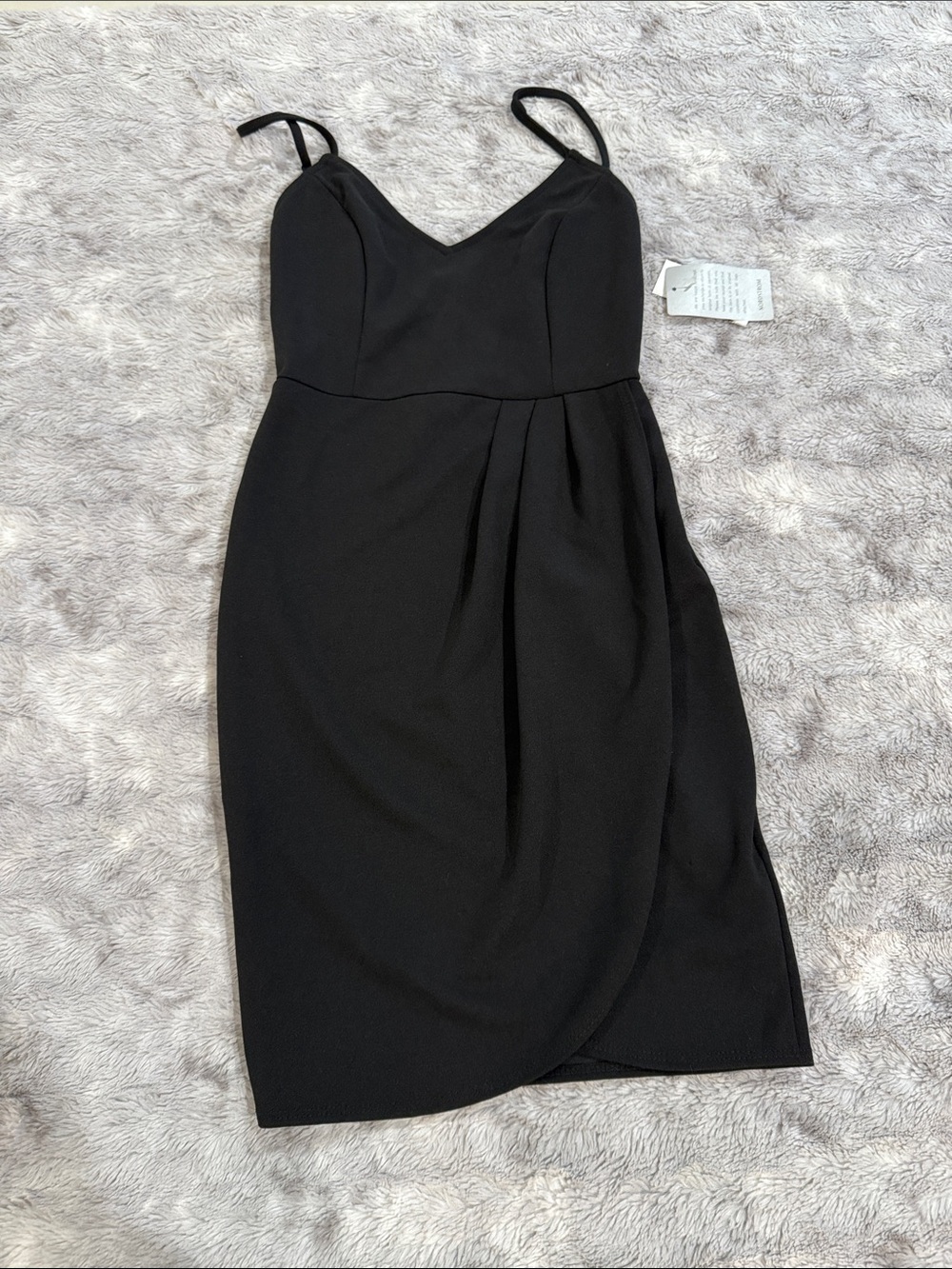 NWT Bebe Classic little Black Spaghetti-Strap Mini Dress, small